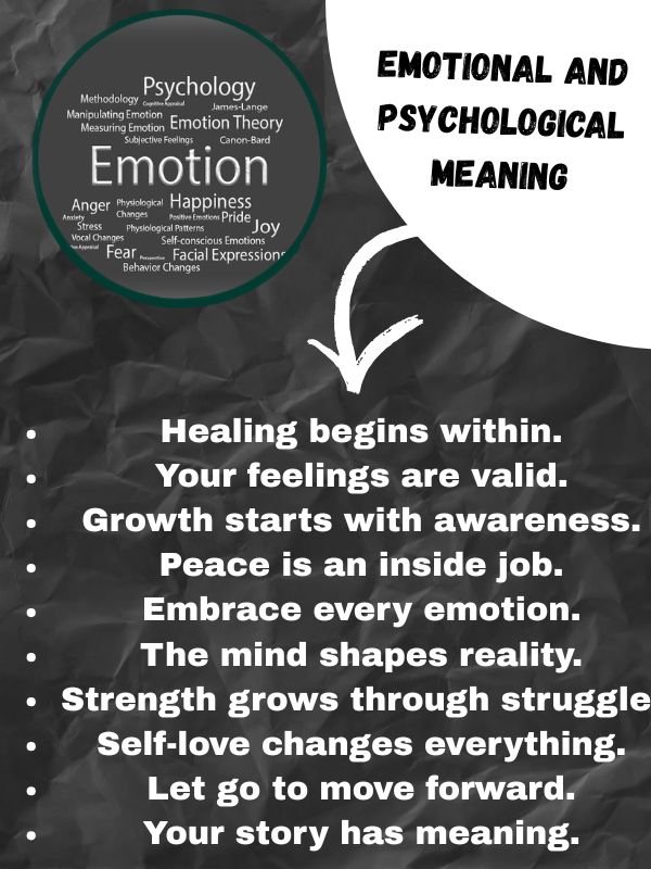 Emotional and Psychological Meaning