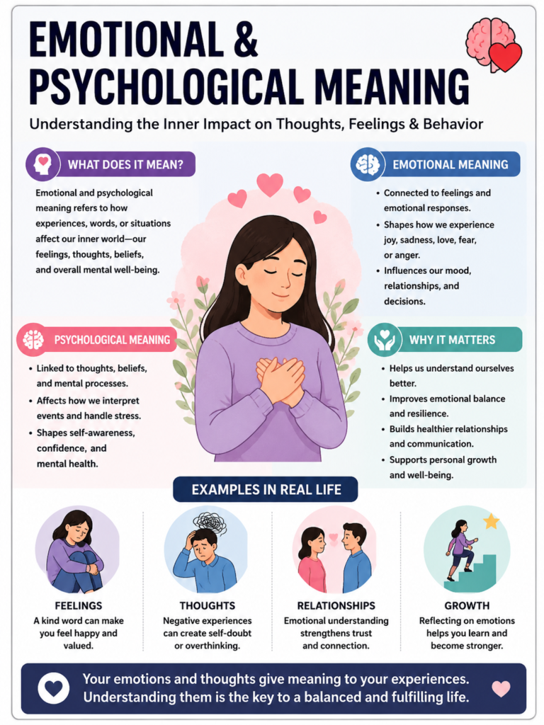 Emotional & Psychological Meaning