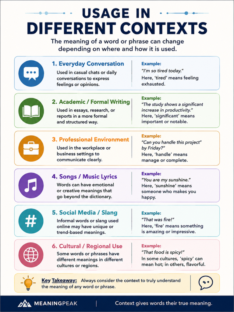 Usage in Different Contexts
