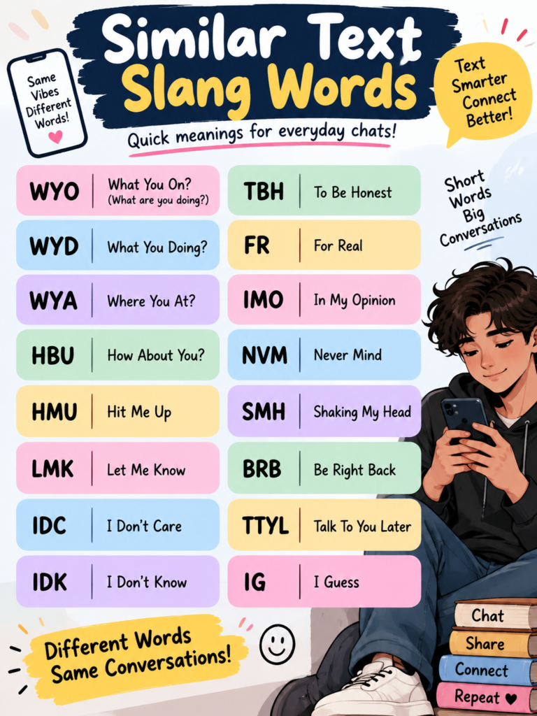 Similar Text Slang Words
