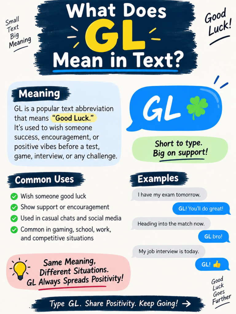 What Does GL Mean in Text?