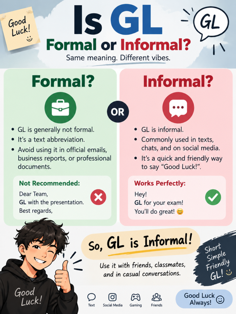What Does GL Mean in Text?