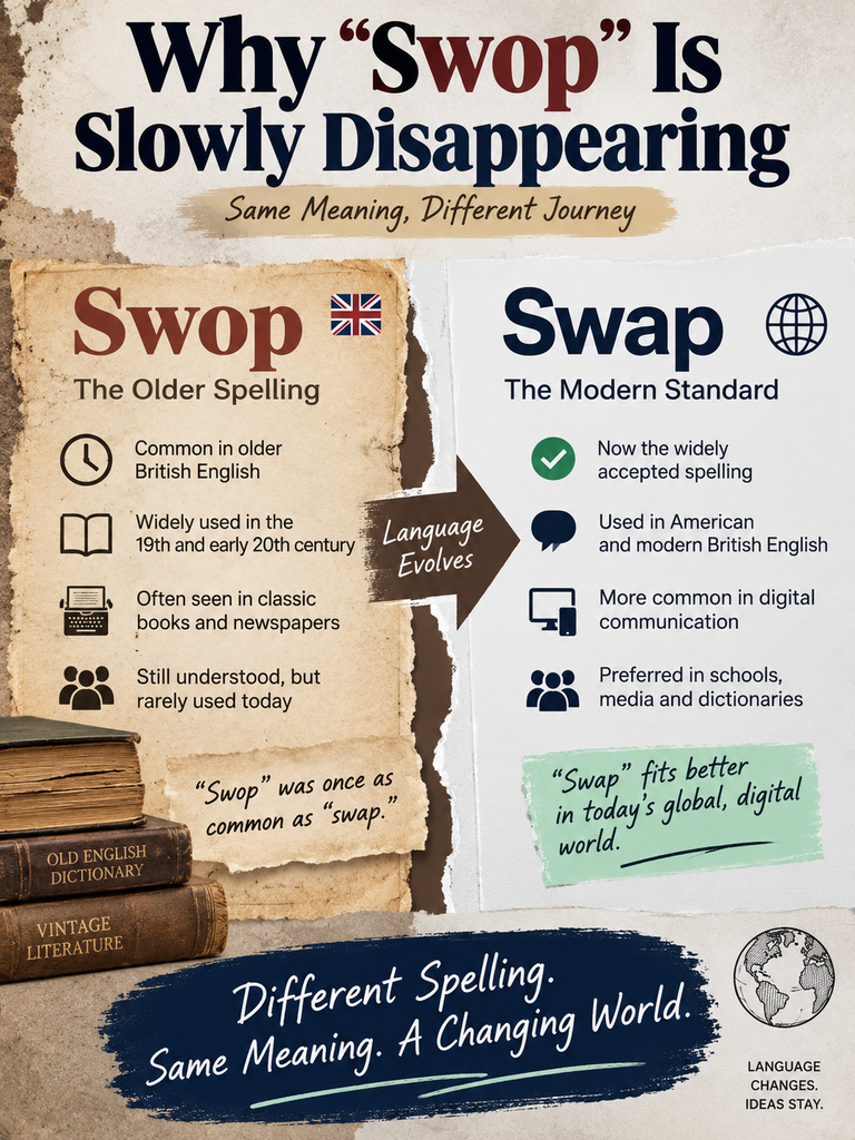 Why "Swop" Is Slowly Disappearing