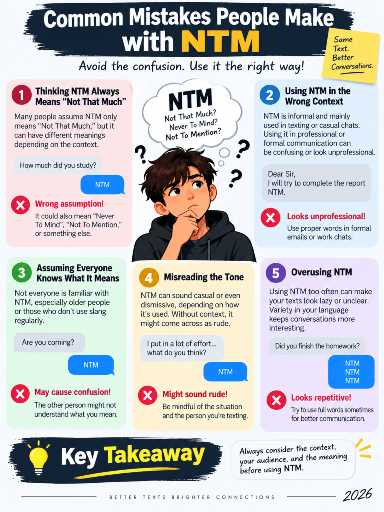 Common Mistakes People Make with NTM