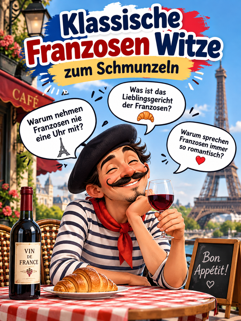 Klassische Franzosen Witze zum Schmunzeln