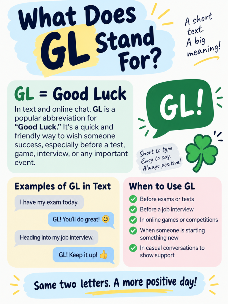 What Does GL Stand For?