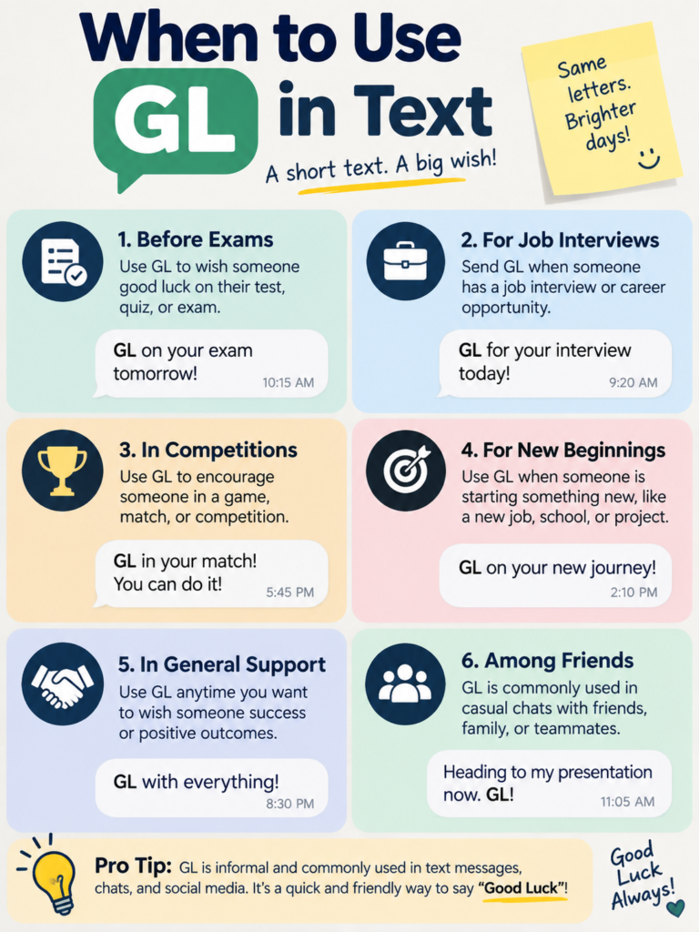 When to Use GL in Text