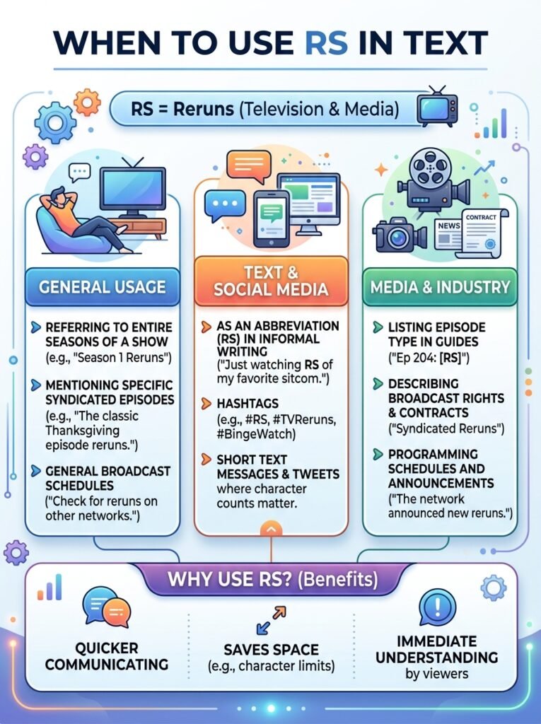 When to Use RS in Text