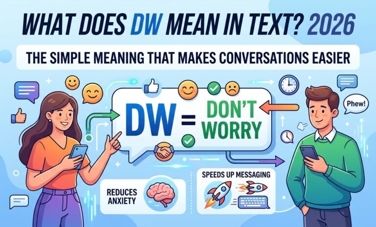 What does DW mean in text? Discover its full meaning, common uses, examples, and how to use “DW” naturally in chats in 2026.