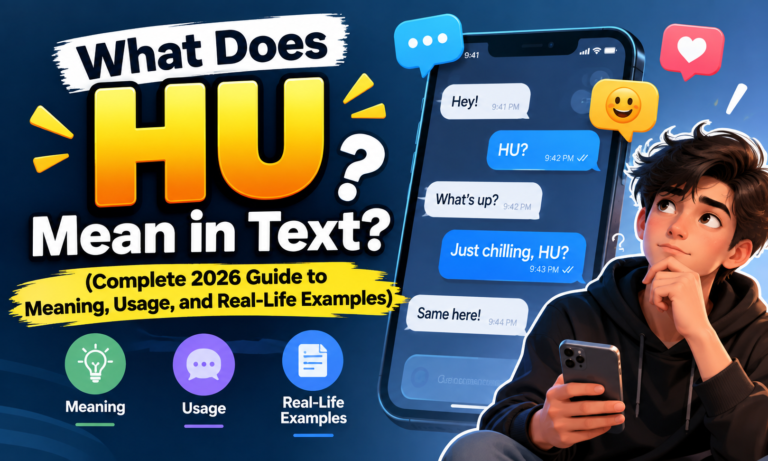 What Does “HU” Mean in Text? (Complete 2026 Guide to Meaning, Usage, and Real-Life Examples)